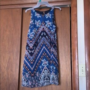 By & By blue pattern dress